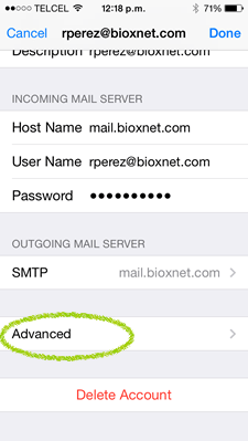 Bioxnet Branding and Web Design Studio | Como configurar tu cuenta de correo en Iphone