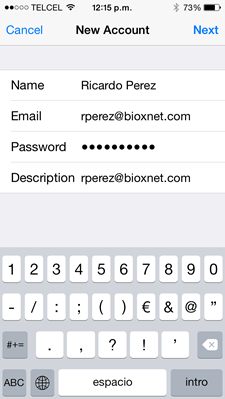 Bioxnet Branding and Web Design Studio | Como configurar tu cuenta de correo en Iphone