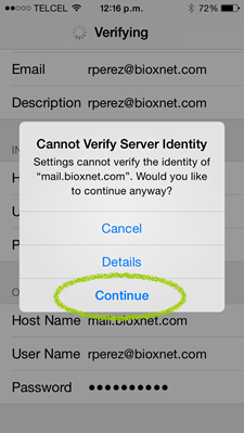 Bioxnet Branding and Web Design Studio | Como configurar tu cuenta de correo en Iphone
