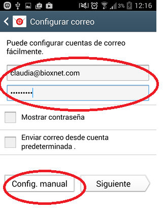 Bioxnet Branding and Web Design Studio | Como configurar mi correo en Android