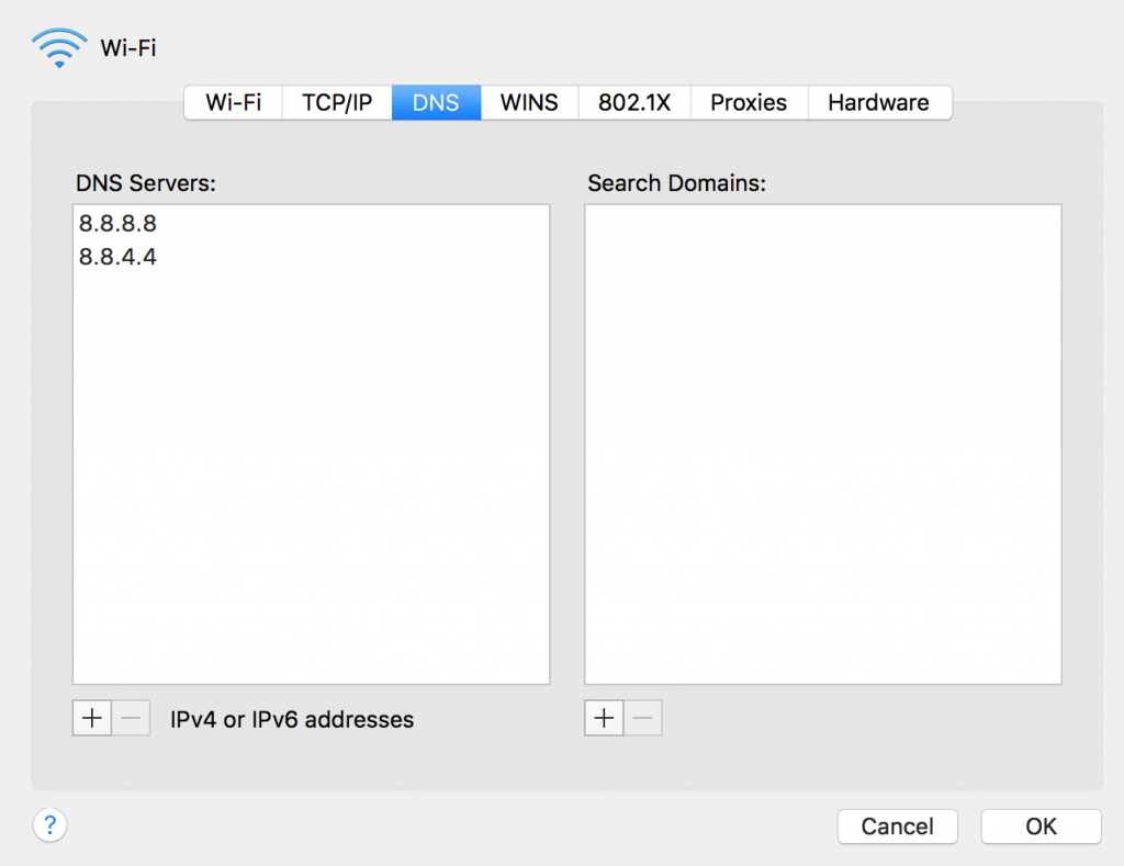 Bioxnet Branding and Web Design Studio | Cambio de DNS Google en Mac