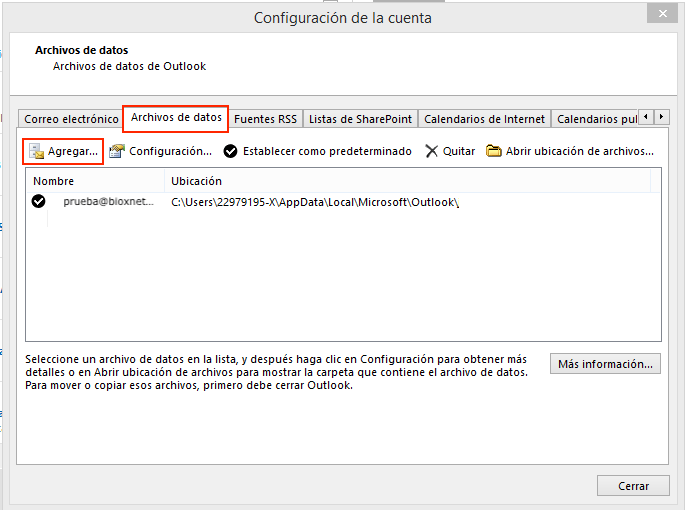 Bioxnet Branding and Web Design Studio | Como hacer respaldos de correo en Outlook