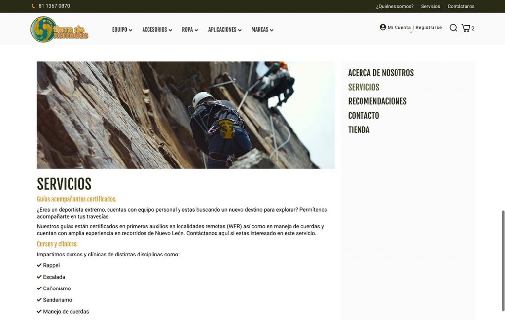 diseno pagina web venta en linea 8
