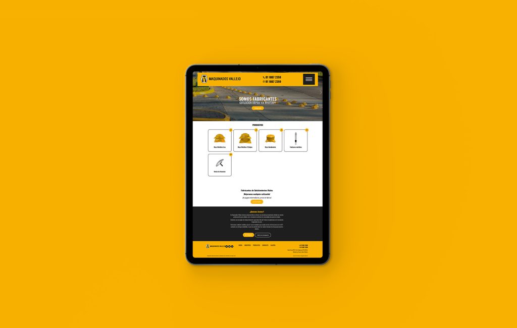 Maquinados Vallejo 2 sitioweb para empresas