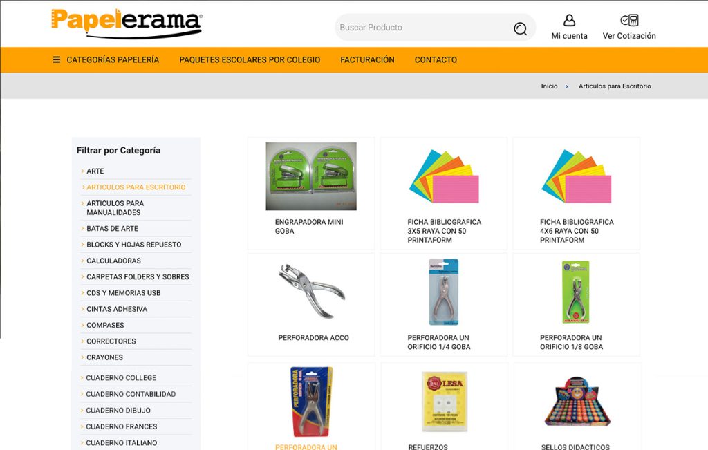 Papelerama 5 diseno De paginas ecommerce monterrey 3