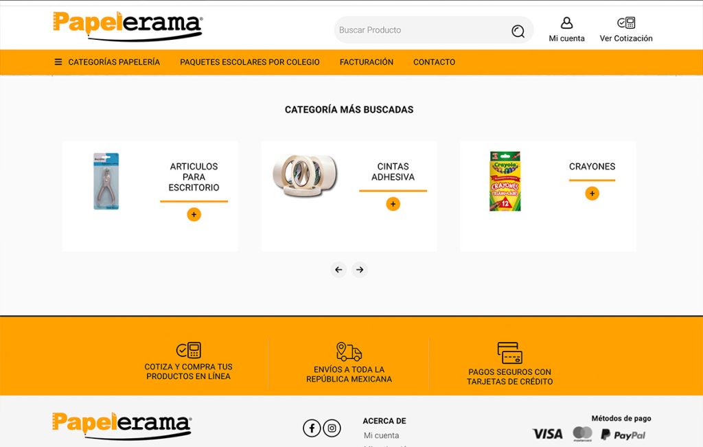 Papelerama 4 diseno De tienda enlinea 2
