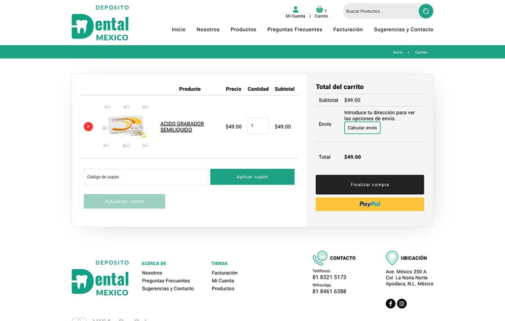 Depósito Dental México 10 agencia de diseno web 8