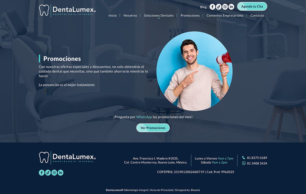 Dentalumex 5 paginas web para doctores 6 1