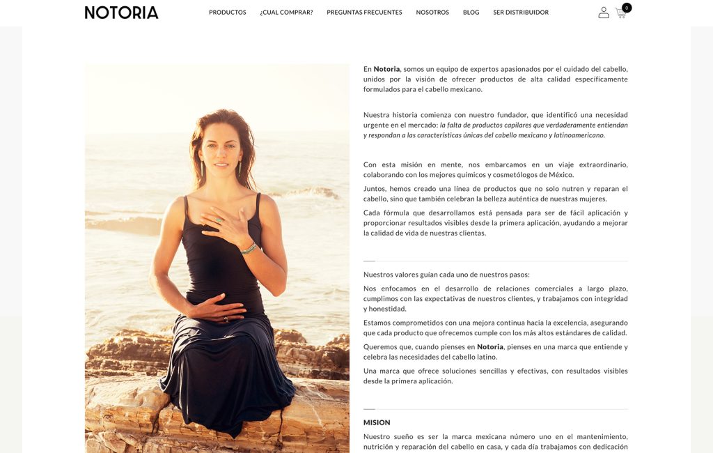 Notoria 8 diseno de pagina Web para venta