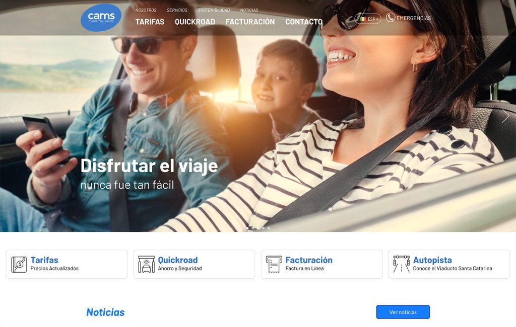Autopista Monterrey Saltillo 7 disenador WEb monterrey