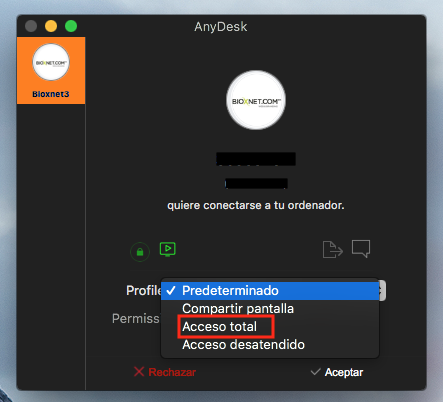 Bioxnet Branding and Web Design Studio | Como dar permisos a AnyDesk en Mac