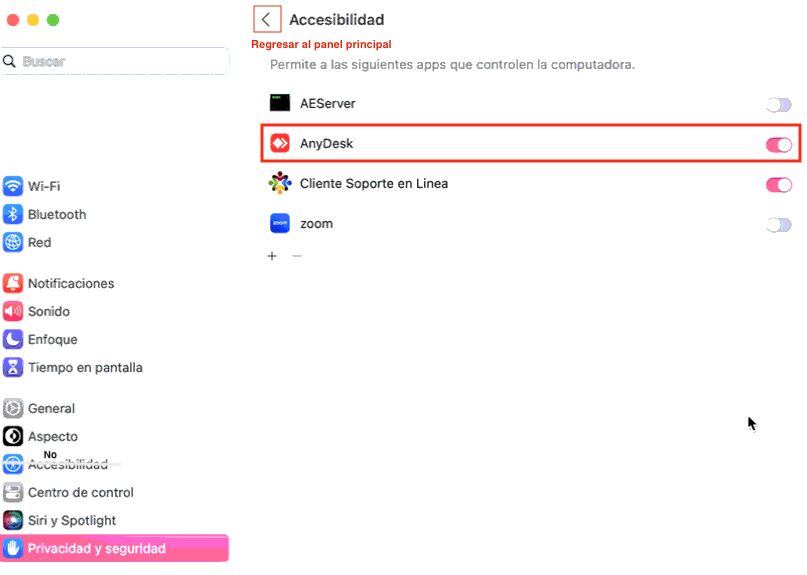 Bioxnet Branding and Web Design Studio | Como dar permisos a AnyDesk en Mac