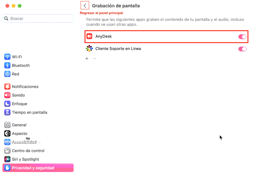 Bioxnet Branding and Web Design Studio | Como dar permisos a AnyDesk en Mac