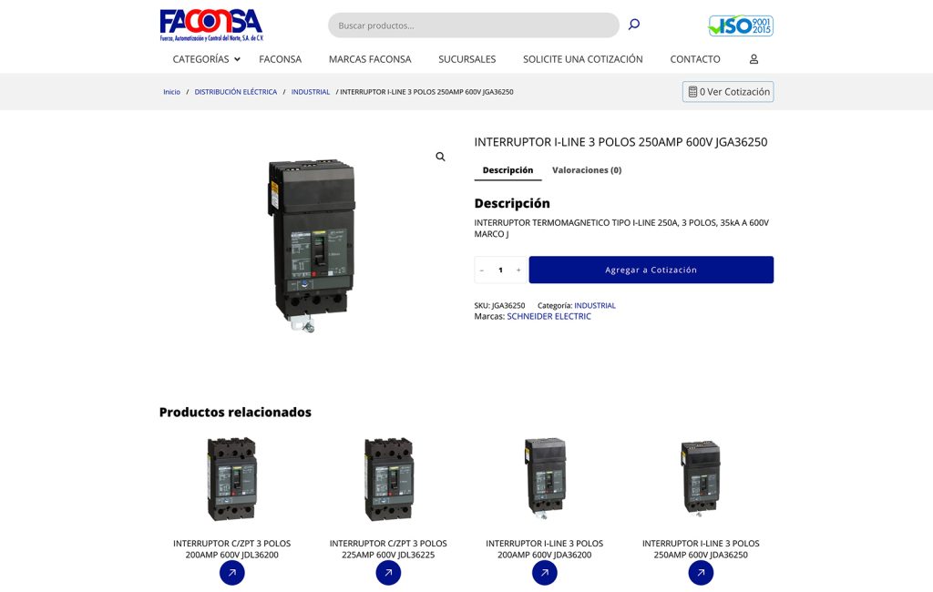 Faconsa 8 proveedor de sitio web monterrey