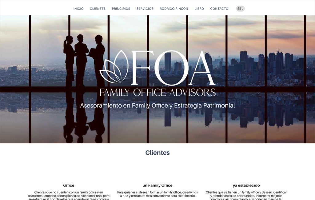 Family Office Advisors 3 diseño de paginas de internet en monterrey