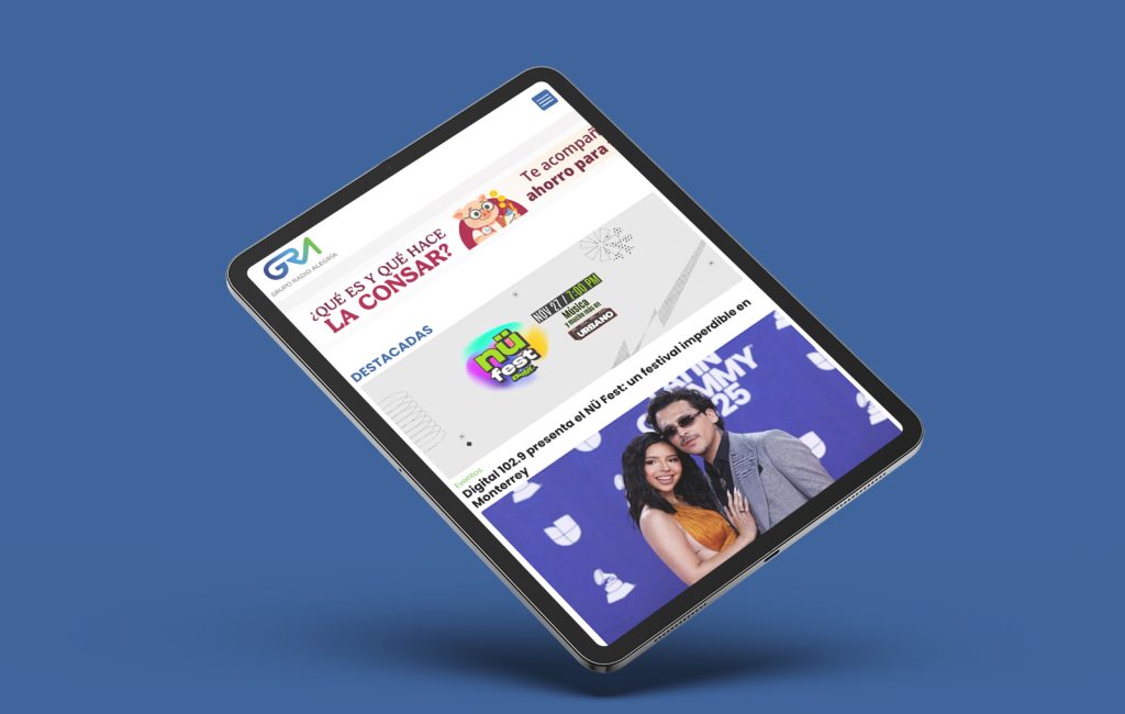 Grupo Radio Alegría 4 disenador De páginas web en monterrey