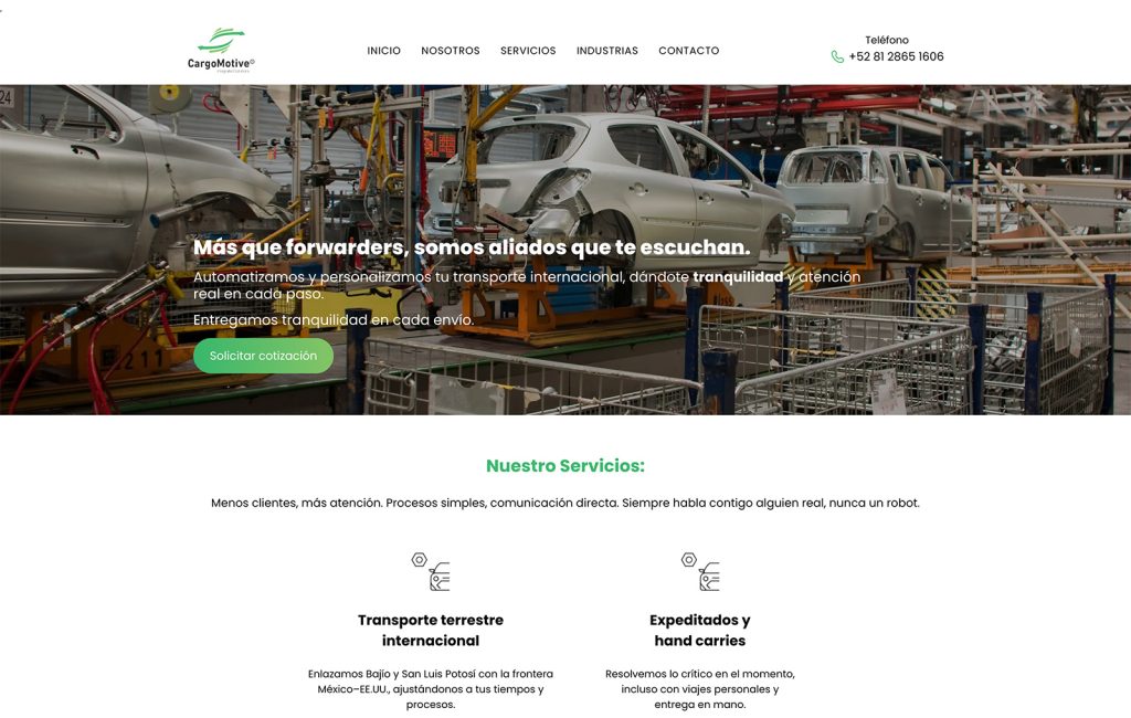 Cargo Motive 4 empresa de web design en monterrey