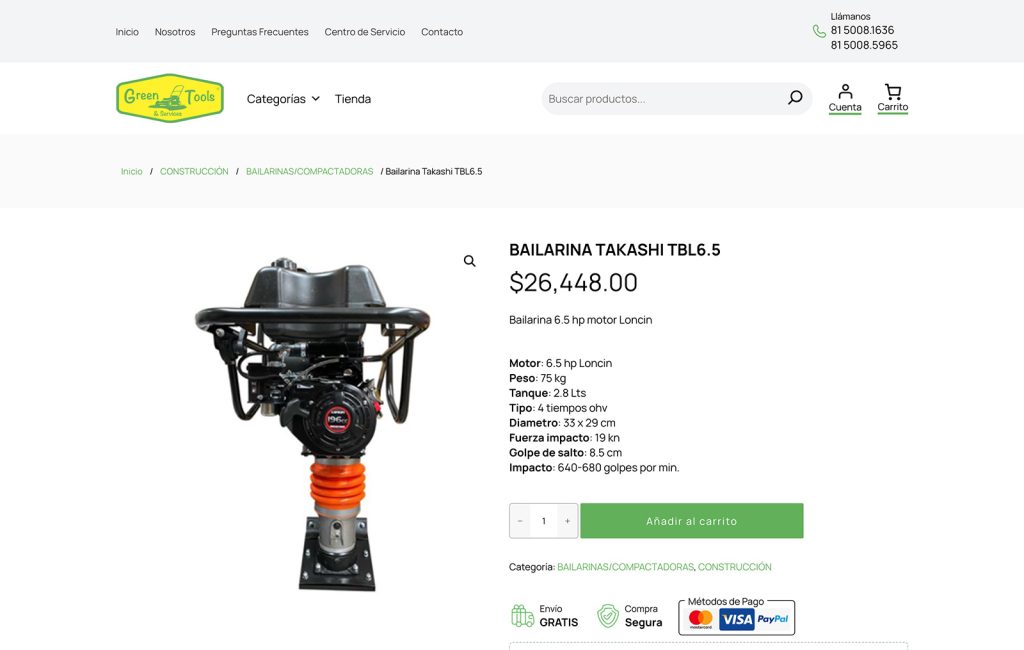 Greentools 2 agencia de sitios web ecommerce