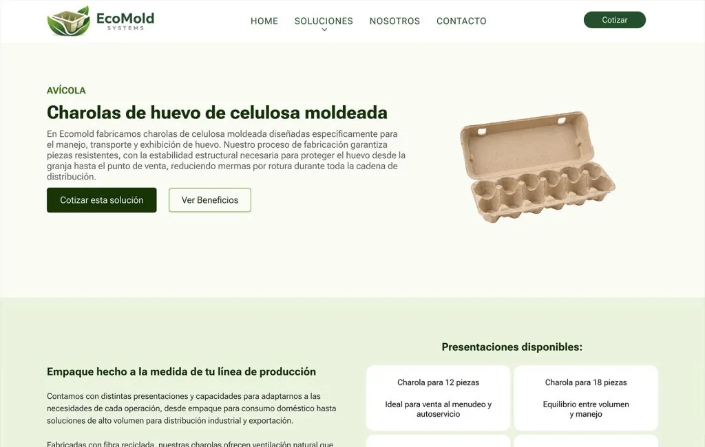 Ecomold 10 ejemplo de diseno de paginas web